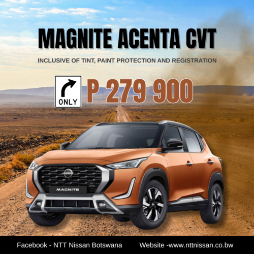 MAGNITE ACENTA CVT image from NTT Nissan Botswana